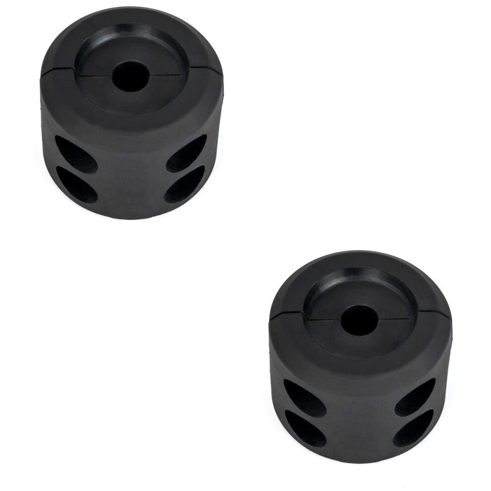 2Pcs Winch Cable Hook Stopper Rubber Winch Set With Allen Wrench For Atv Utv Winches (Black) Black 9149926287186