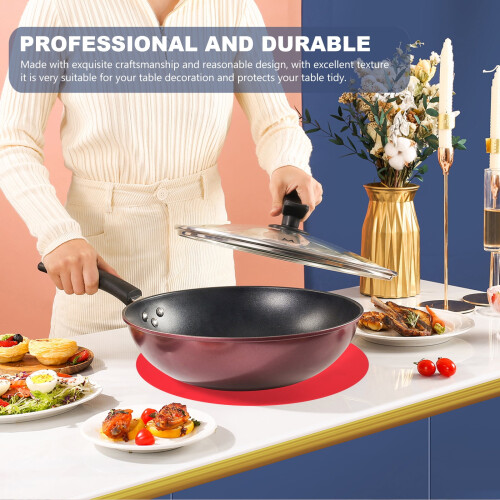 2-Pack Silicone Microwave Turntable Mat & Placemat 2