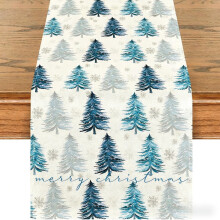 Weihnachtstischläufer mit Schneeflockenmuster, 13 x 72 Zoll