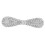 Strasshårspänne silverfärgat 6,3x1,6x1,5 cm 1