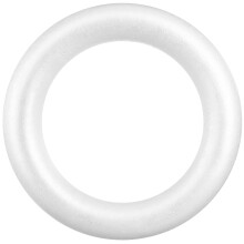 Guirlanda circular de espuma Tineasur, pintável, colável e recortável, para artesanato criativo (1 unidade).