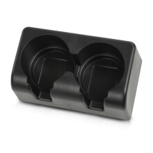 Doppio portabicchieri per sedile anteriore e posteriore, inserto per console centrale con doppio vano portaoggetti, compatibile con Chevy Colorado