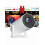 Μίνι προβολέας GAWFOLK4K, 200ANSI HD, Bluetooth, Android11.0, κλίση 270, τηλεχειριστήριο και οθόνη — 1