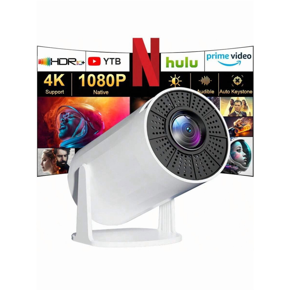 Gawfolk 4K Mini Projector, 200Ansi Hd, Bluetooth, Android 11.0, 270 Tilt, Remote & Screen Â Compatible With Home Theater Setups 9149926287933