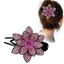 Haarspangen für Damen, Strassblumen-Haarspangen für Damen, elegante Kristall-Haarspangen, Accessoires für dickes, langes Haar
