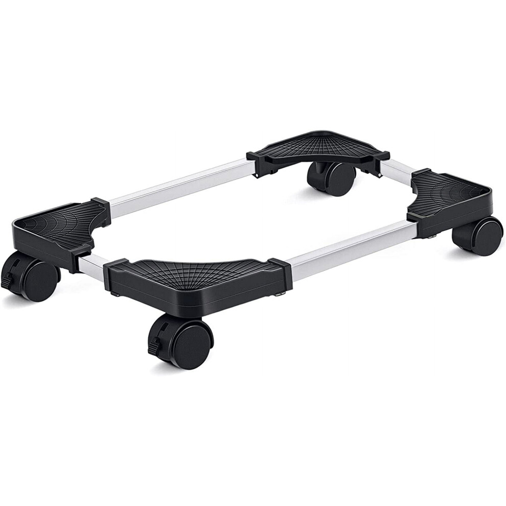Mobile Cpu Stand Adjustable Computer Tower Stand With 4 Caster Wheels Fits Most Pc (Black) Black 9149926289128