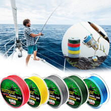 Hilo de pesca trenzado de PE Xqxayjr, 100 m, alta resistencia y resistente a la abrasión, para agua dulce/salada, etiquetas verdes — Compatible