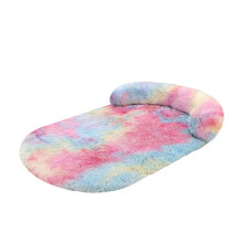 Orthopedic Calming Dog Bed Memory Foam Bolster Sofa for Large Dogs Removable Washable Cover and Non- Bottom for Comfort
