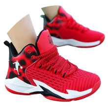 Boys Sneakers Closed Toe Non- Soft Sole Lace Up Mesh Athletic Running Shoes Child Leisure Birthday Wedding Weekend Sneaker,Red,40