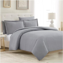 5-delige dekbedovertrekset – Iconic Collection, Hotel Luxury, extra zachte en verkoelende microvezel, knoopsluiting en hoekbanden (extra groot,