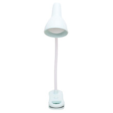 Lampe à pince, 3 niveaux de luminosité et 3 modes de couleur, 400 lm, 16 LED, batterie rechargeable 1800 mAh, compatible avec une utilisation sur