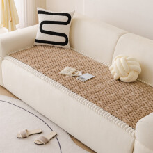 Non-Slip Winter Sofa Cushion Brown 27.5x59 Inch Polyester