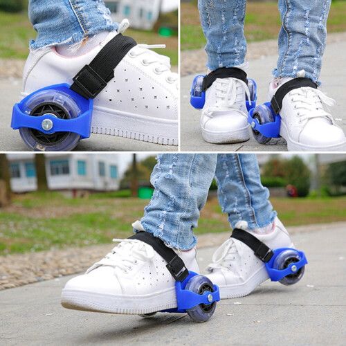 Patins infantis ajustáveis com rodas que piscam 2