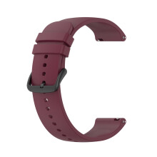 22mm Solid Color Silicone Sports Watch Band with Stylish Design for Easy Replacement and Sweat Resistance