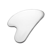 Sileä ruostumattomasta teräksestä valmistettu gua sha -kauneustyökalu naisille ja miehille, kasvojen ihon kiristämiseen