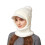 Cagoule tricotée avec écharpe et masque 3 en 1 1