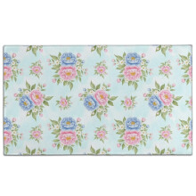 Dywanik drzwiowy Pioneer Flower z nadrukiem kwiatowym, zmywalny, antypoślizgowy, do użytku wewnątrz pomieszczeń, 17" x 30", odpowiedni do