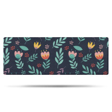 Pioneer Flower Floral Bathroom Rug Non-Slip Microfiber