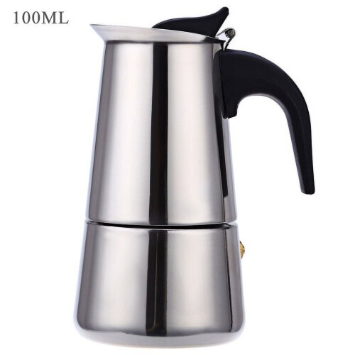 100ML Stainless Steel Coffee Pot for Camping Percolator Coffe Maker