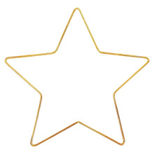 Guirlanda de arame em formato de estrela, estrutura de metal de ferro para guirlanda em formato de pentagrama, anéis de macramê para decoração de