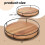 Πικάπ 12" Wood Lazy Susan, Πικάπ οργάνωσης κουζίνας με ατσάλινα πλαϊνά, Πικάπ 360 μοιρών για 3