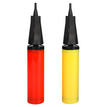 Lot de 2 pompes à ballons manuelles – Mécaniques, sans risque électrique, pour décoration de fête, 5 x 5 x 16 cm, couleurs assorties