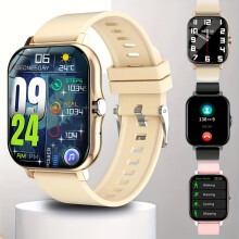 Smartwatch unisex TFT Full Touch da 1,83'' - Ricarica USB da 180 mAh, cinturino in TPU, chiamate/notifiche wireless, orologio sportivo per attività