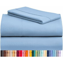 Sábanas individuales - Suaves para cama de niños y niñas - 3 piezas, bolsillos profundos, sin arrugas, ajustables para niños, lavables a