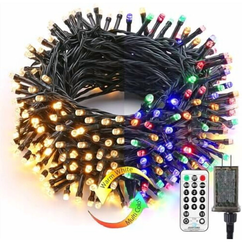500 LED Χριστουγεννιάτικα Φωτάκια Εξωτερικού Χώρου, 180,4 πόδια, 11 Λειτουργίες,