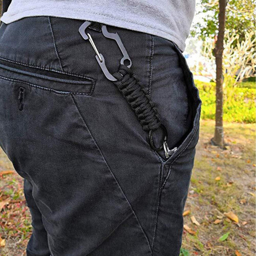 Κορδόνι μπρελόκ Paracord με καραμπίνερ 1 τεμάχιο 2