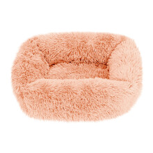 Plüsch-Donut-Hundebett für kleine/mittelgroße/große Hunde und Katzen – Anti-Angst, weiches, beruhigendes Kuschelnest-Haustierbett, für alle