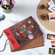 Gör-det-själv handgjort scrapbookalbum för minnen – Kompatibelt med vår äventyrsbok, bröllop, årsdagar, resor och babyshower