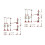 48Pièces Mini Trains Plastique Pour Jeu Enfants Décor Table Sable 3
