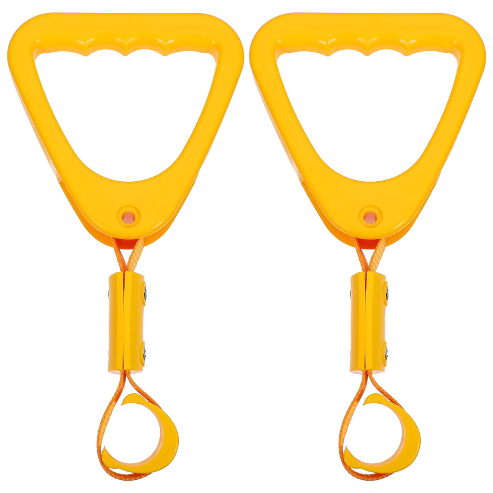 Frcolor Subway Strap Handle Ring For Elderly Yellow 2 Pcs 9558830424455