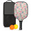 Σετ κουπιών Pickleball με κουπιά από fiberglass σε σχέδια λουλουδιών, 2 μπάλες και τσάντα – 1