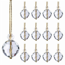 Palline di cristallo decorative in acrilico, 8 pezzi