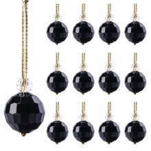 Crystal Glass Christmas Balls, 0.87 in, 12-Pack
