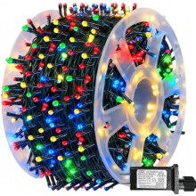 1000 LED Christmas String Lights, Waterproof, 8 Modes, 345