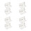 8Pièces Boîte Blanche ABS Rangement Anches Saxophone & Clarinettes 8