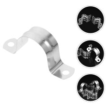 Fixing Tools U-Shape Conduit Clamp Stainless Steel 10Pack Silver