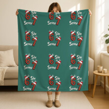 67" Christmas Throw Blanket, Fuzzy Fleece, Soft Flannel, 30x40", Green – Cozy Holiday Gift
