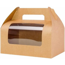 Paquete de 30 cajas de regalo blancas con forma de tejado a dos aguas, 9x6x6 pulgadas.