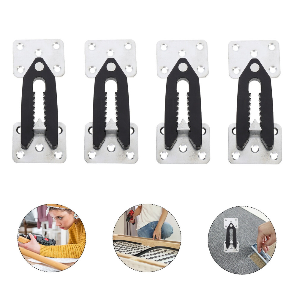 4Pcs Sectional Couch Connector, Heavy Duty Couch Snap Furniture Joint Snap With Mounting Screws 9448990480937