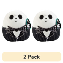 (Confezione da 2) Peluche ufficiale Jazwares Jack Skellington da 20 cm – Nightmare Before Christmas – Giocattolo da collezione morbido e soffice