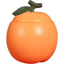 Bonbonnière en céramique avec couvercle, boîte à biscuits et bonbons de forme orange, récipient de rangement pour aliments de cuisine, boîte à