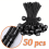 Pacote com 50 unidades de cordas elásticas com bola de 15 cm (6 polegadas), resistentes, ideais para fixação de toldos, lonas e camping. 1