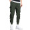 Calça Cargo Masculina Relaxed Fit com Elastano, Verde Sólido, Tamanho M 1