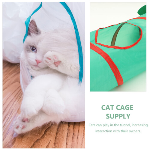 Cat Tunnel Toy Christmas Tree Shape 1 Pack 1