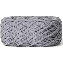 piezas de hilo grueso de chenilla esponjosa de 100 g (65,6 yardas) – Hilo de ganchillo suave para bebés y terciopelo para mantas – Verde militar