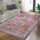 4x6 Vintage Boho Washable Area Rug Pink 1